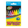 Bazic Products Bazic BAZIC 16 Color Premium Quality Crayons, 24PK 2517